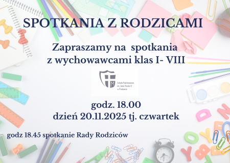 Spotkania z wychowawcami klas